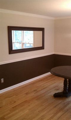 How to Divide a Wall with Two Paint Colors Horizontally